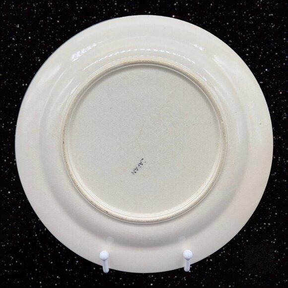 Vintage BLUE WILLOW Luncheon PLATE Set 3 Cobalt Blue Ceramic Japanese 9”W - Picture 4 of 10